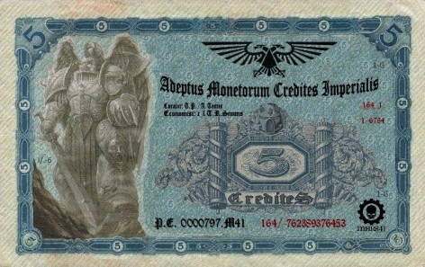 Imperial Credits Warhammer Funny Money