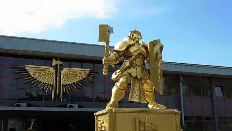 gw hq sigmar statue golden