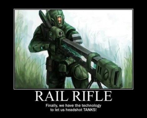 rail rifle tau meme moticational