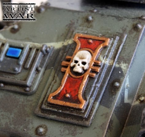 Inquisition Chimera front hull iconography