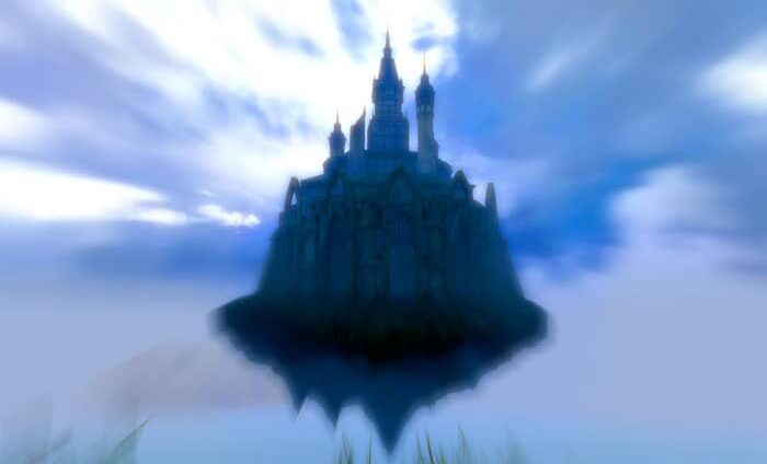floating-castle silver tower