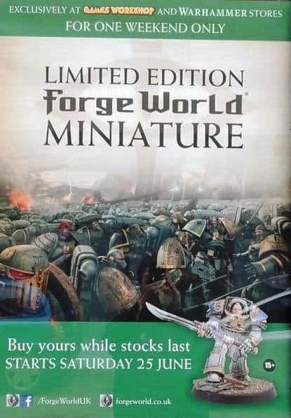 Copy of new limited edition pic forge world