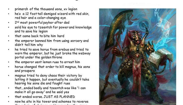 15 things to know about magnus the red primarch