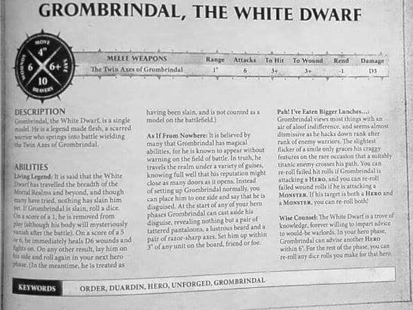 New Grombrindal The White Dwarf Rules SPOTTED!
