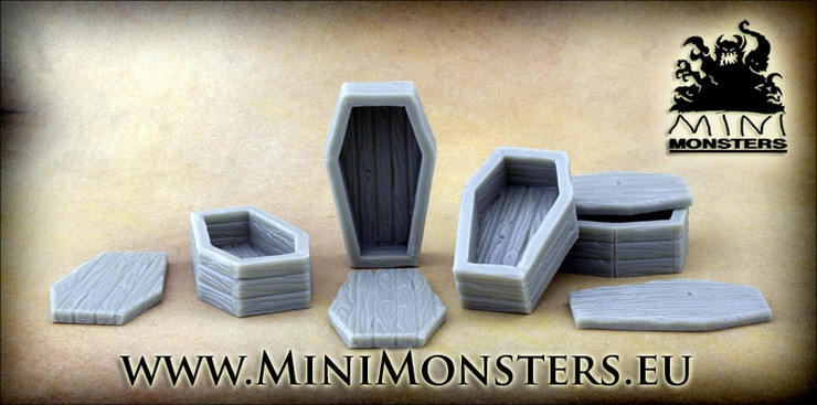 Coffins mini monsters