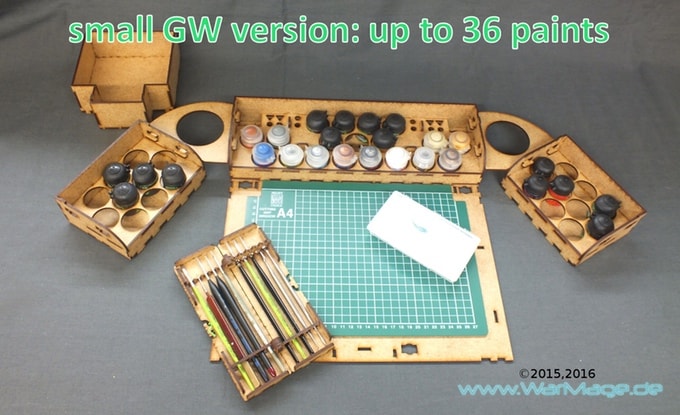 Portable Paint Case for Miniature Painting on Kickstarter by