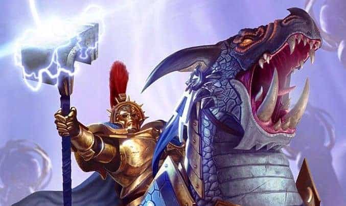 stormcast on dracoth sigmar vandus wal hor