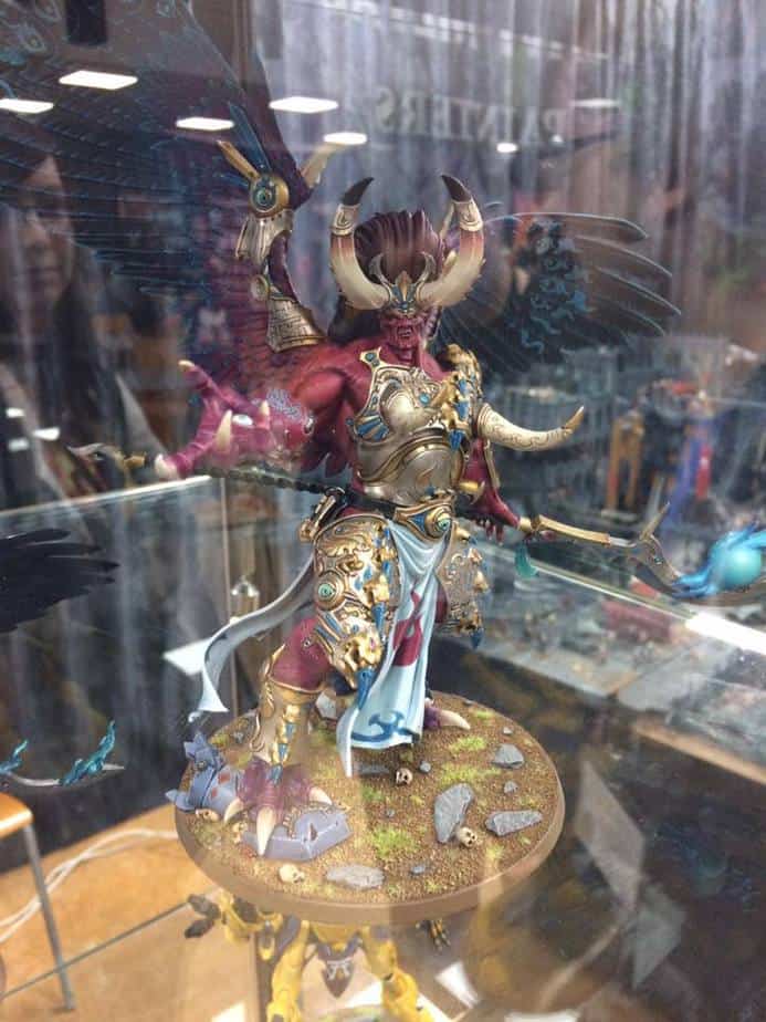 Magnus Daemon Primarch of Tzeentch Custom Painted Miniature -    Dungeons and dragons miniatures, Fantasy miniatures, Warhammer wood elves