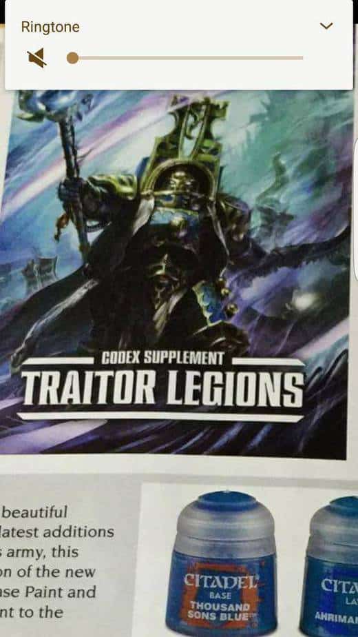 codex traitor legions chaos