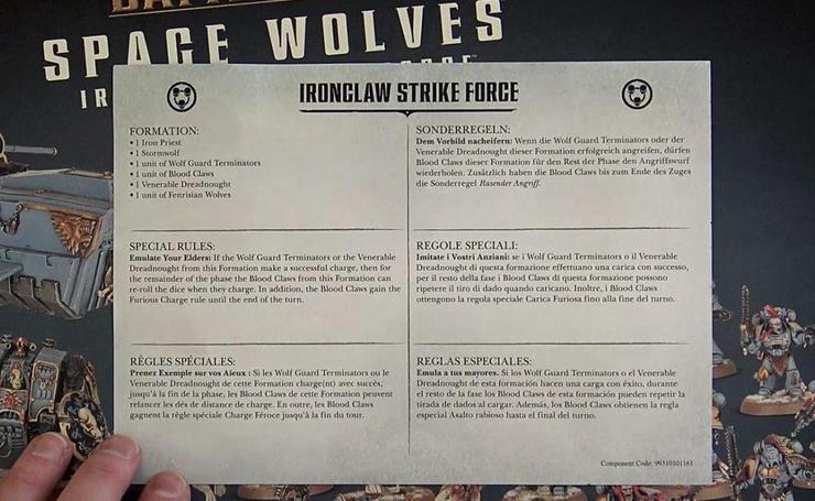 Battleforce: Space Wolves Ironclaw Strike Force