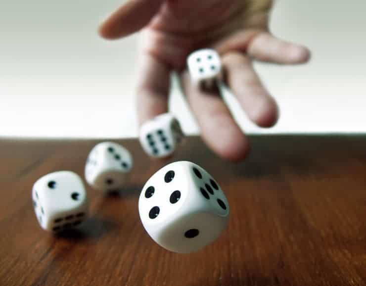 rolling dice