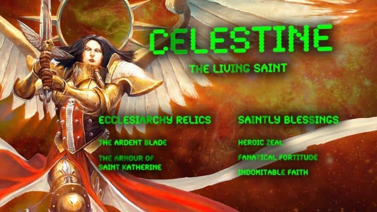 Fall Of Cadia Gws New Saint Celestine Teaser Arrives