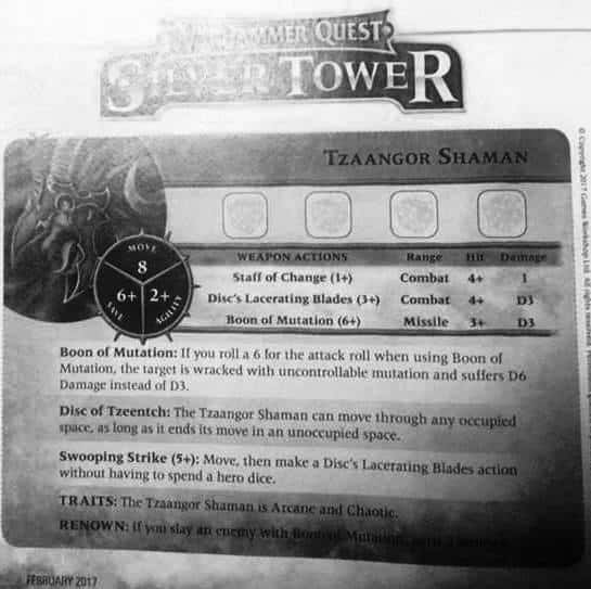 Tzaangor Rules Silver Tower