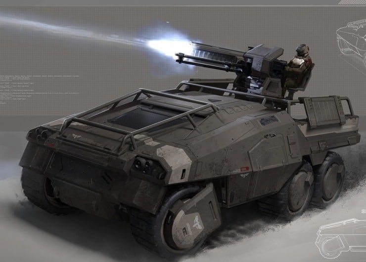 Kromlech Legionary APC turret Twin Minigun 