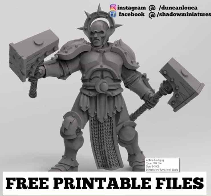 3d printable miniatures free