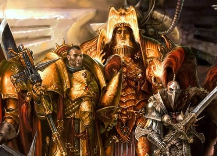 adeptus custodes (warhammer 40k) drawn by zelun_jia