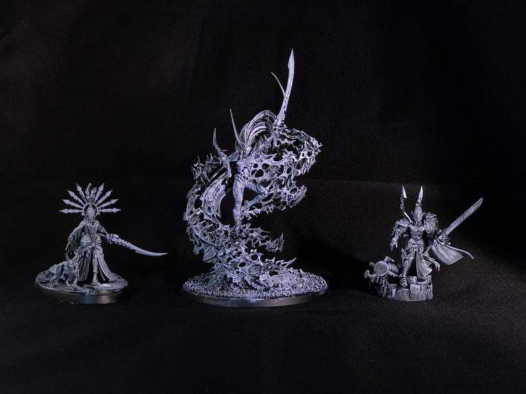 The Eldar Triumvirate in Contrast Preparation