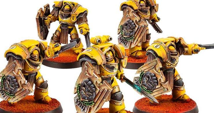 Imperial Fists Cataphractii Storm shields