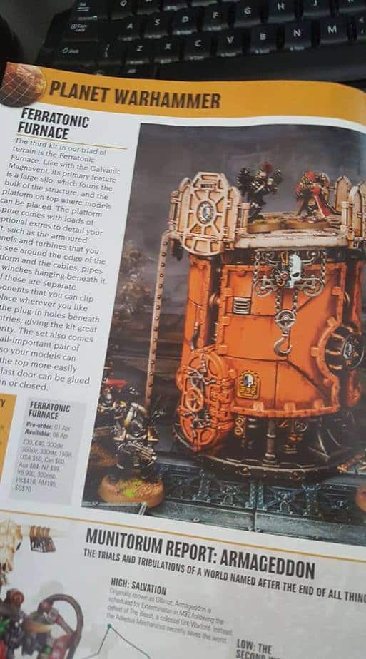 New 40k Terrain & GW’s April Releases Spotted in White Dwarf