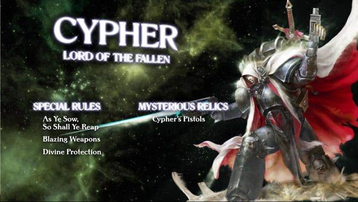 Cypher Gathering Storm III Triumvirate of the Primarch