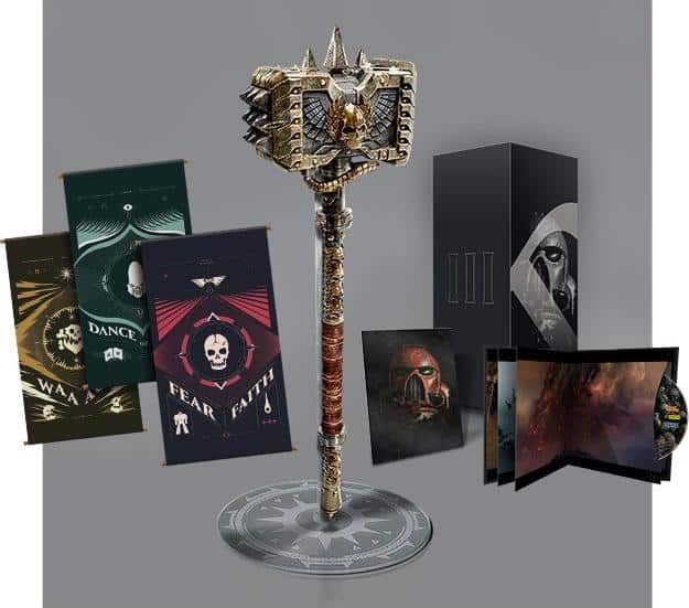 Warhammer 40k Gabriel Angelos' iconic "Godsplitter Daemon Hammer"  & 3D artwork 