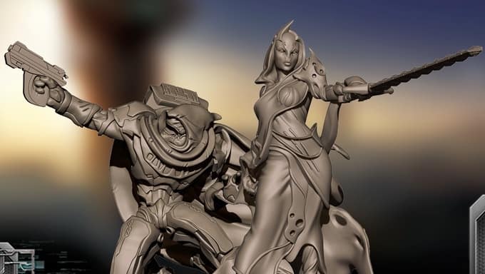 FAITH: The Sci-Fi RPG Core Book and miniatures