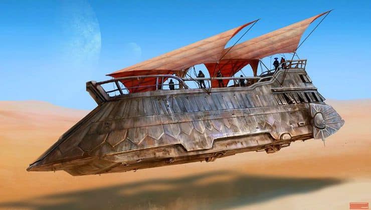 Making A Jabbas Sail Barge For Star Wars X Wing Spikey Bits