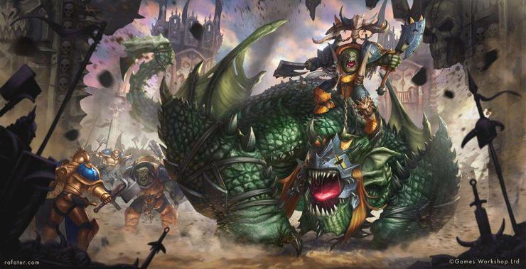 warhammer gordrakk fist of gork on maw krusha by rafater