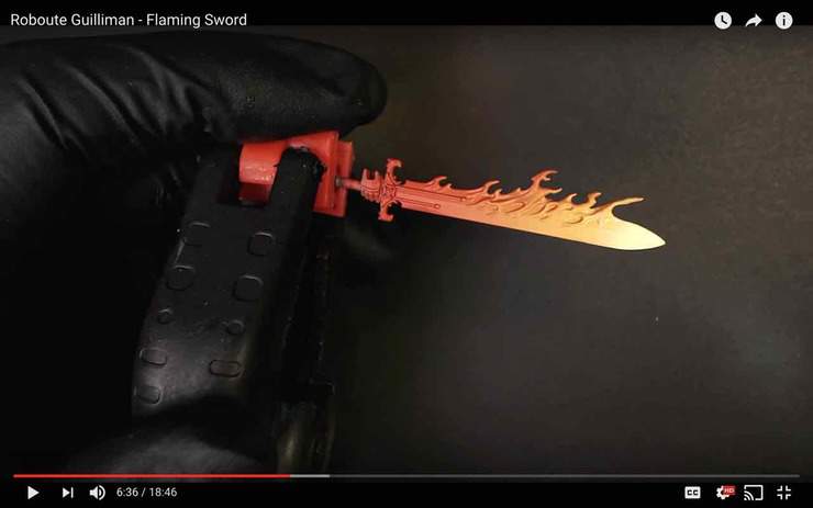 3 Easy Steps To Painting Your Very Own Flaming Sword