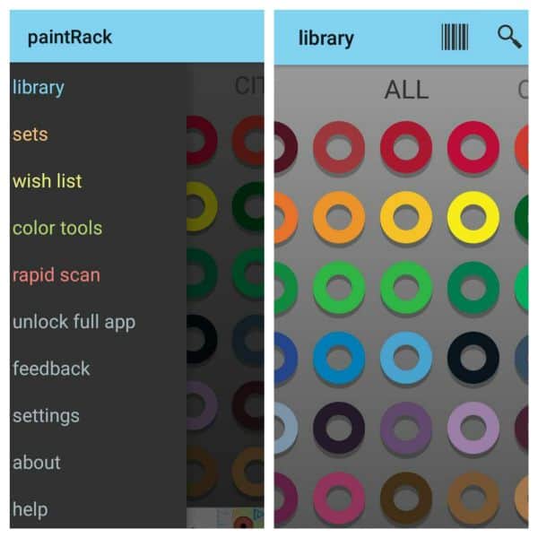 paintRack app stitch