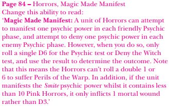 Horrors Magic Made Manifest