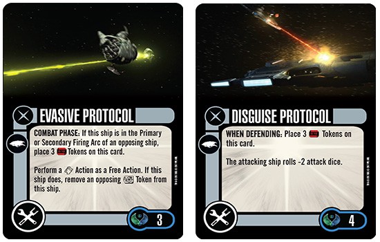 Star Trek Attack wing Classic Movies OP Resource Cards 