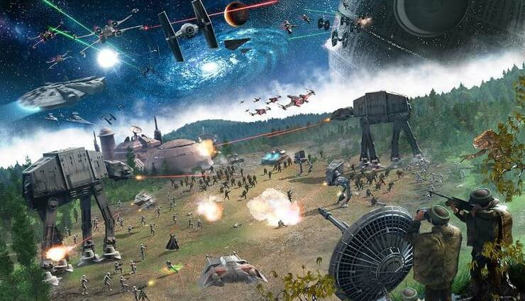 Star Wars Rebel Wallpaper Star wars massive battle