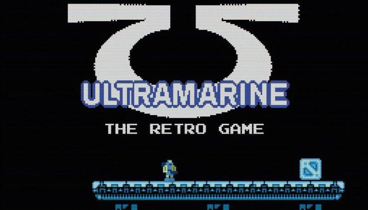 Ultramarine Retro Game Wal Hor