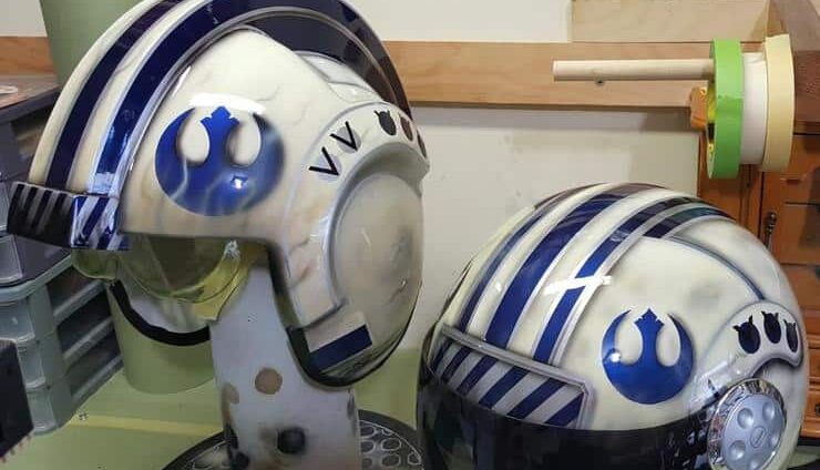 Airbrushed Star Wars Helmets
