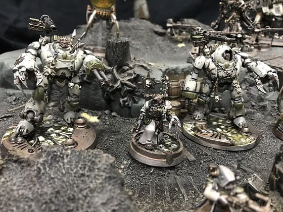 corrupted mechanicum army on parade