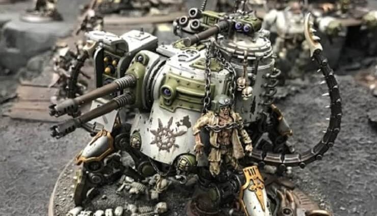 corrupted mechanicum army on parade