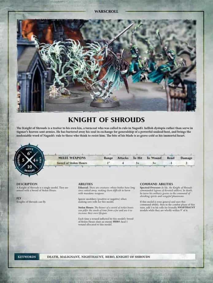 Knight of Shrouds Warscroll