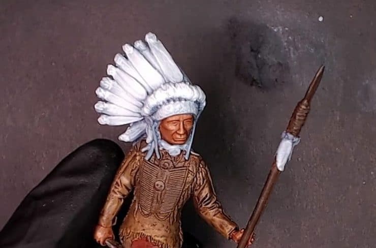 painting feathers native american model 2