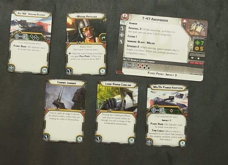 airspeeder upgrade cards