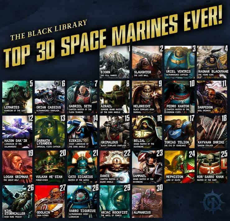 top 30 space marines
