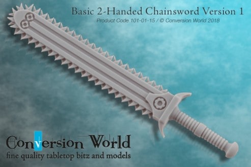 CW chainsword New Site For Miniature Conversion Bits Spotted