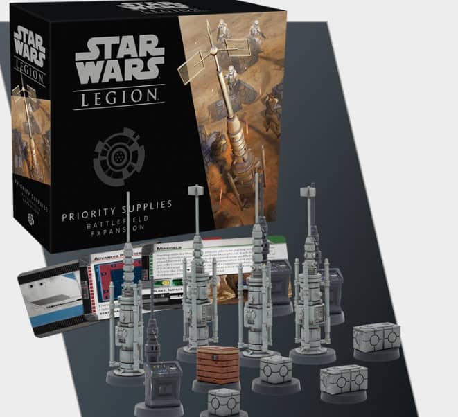 Priority Supplies Battlefield Expansion Star Wars Legion FFG NIB 
