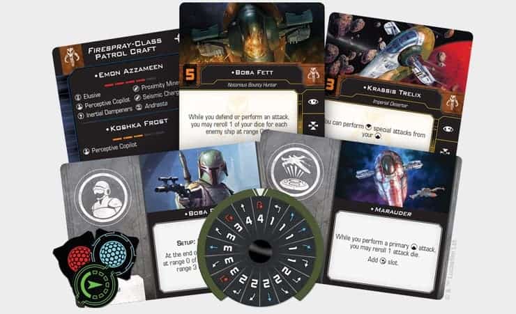 slave 1 data cards Star Wars X-Wing: Slave I Returns for Second Edition