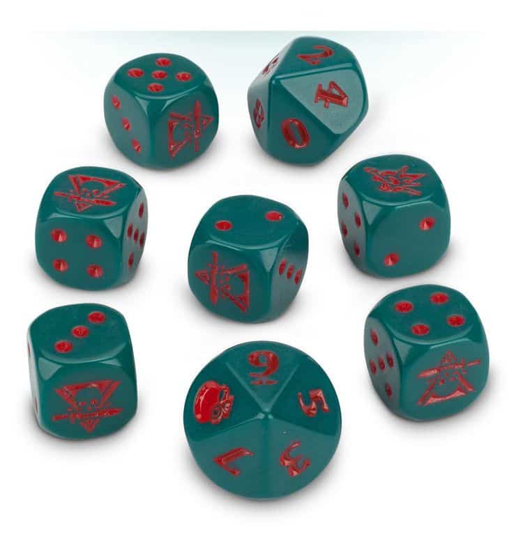 Angmar dice set The Hobbit Lord of the Rings games workshop 8 dice 