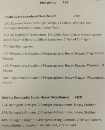 don hooson 3 Winning Principles: BAO's Blightlord Knight 40k List