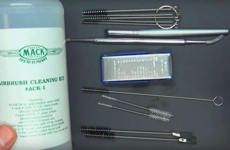 Airbrush Cleaning Kit Cleaner Supplies Brushes Airbrush Cleaning Pot with  Holder