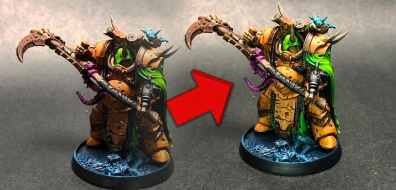 miniature light deathshroud before and after