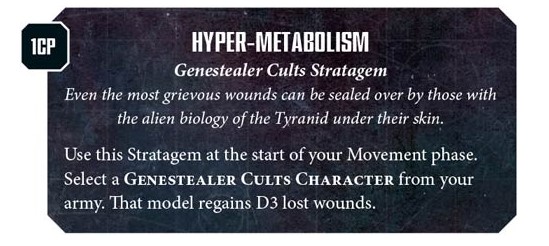 gsc hyper metabolism