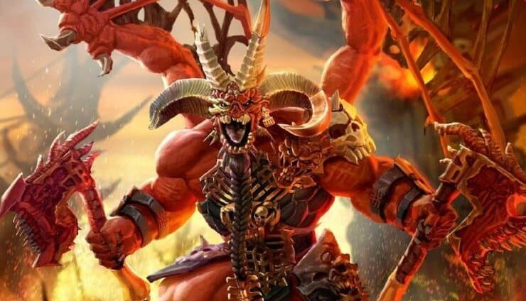 skarbrand khorne wal demon hor